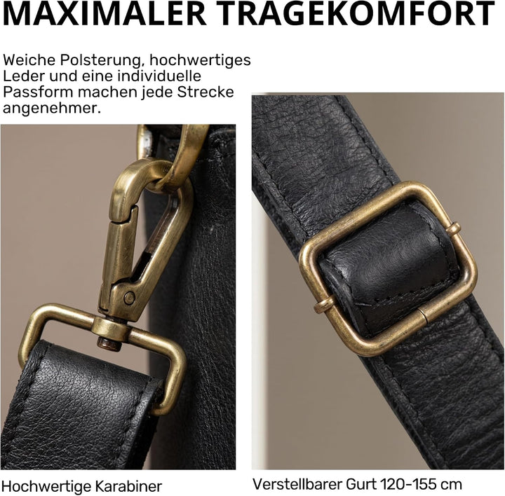 STILORD 'Experience' Vintage Lehrertasche Leder gross für Herren Damen XL Aktentasche Business Schul