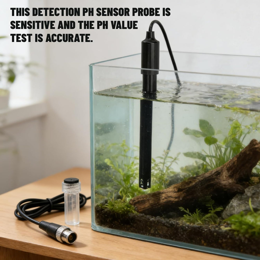 PH Elektrode BNC, 0-14 PH Sonde Pool Aquarium, Lange Karosserie Wasserqualität PH Elektrode Mit BNCS