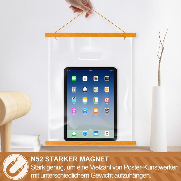 Ywlake B0 Posterleiste Posterschiene Posterleisten, Magnet Magnetische Holz Poster Aufhänger Halter