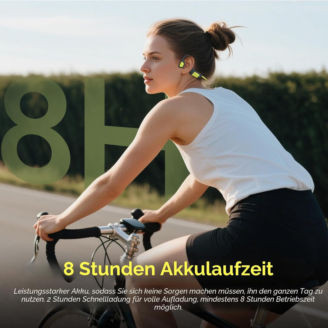 IFECCO Kopfhörer Schwimmen, Knochenschall Kopfhörer Bluetooth 5.4, IP68 wasserdichte Open Ear Kopfhö