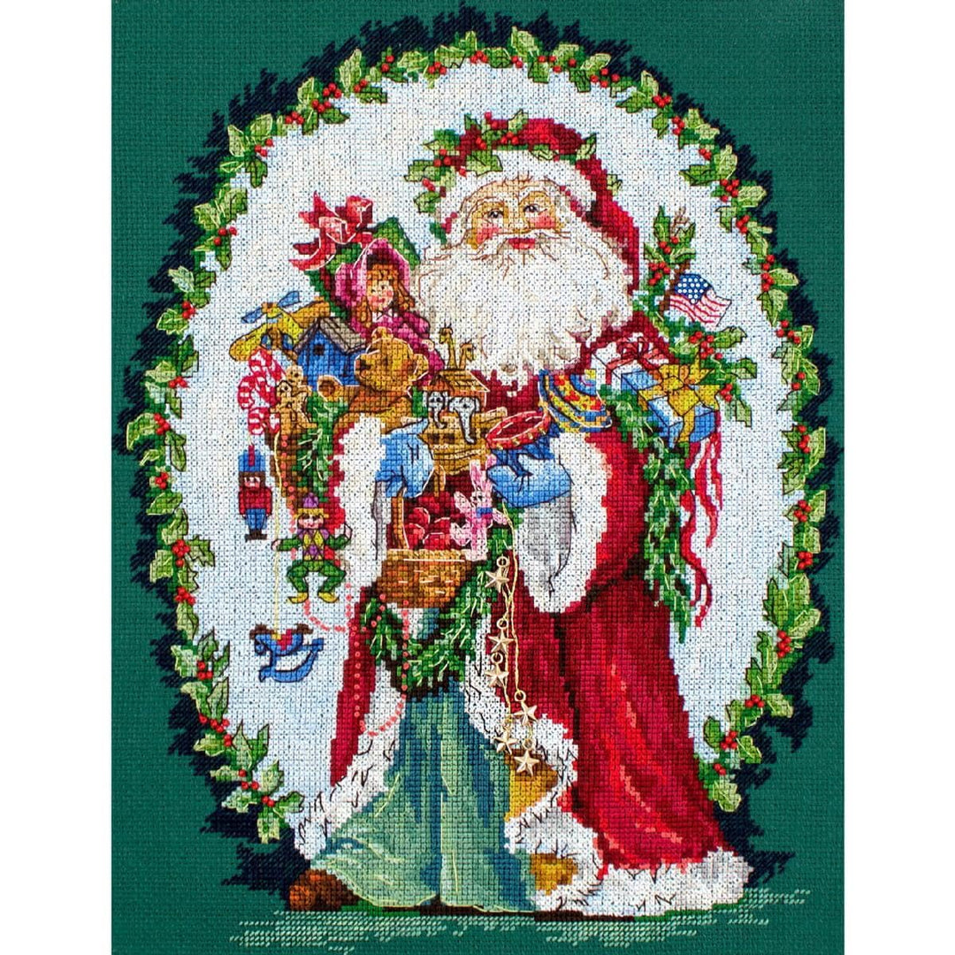 Letistitch Kreuzstich Set Jolly Saint Nick Zählmuster, 29x22cm
