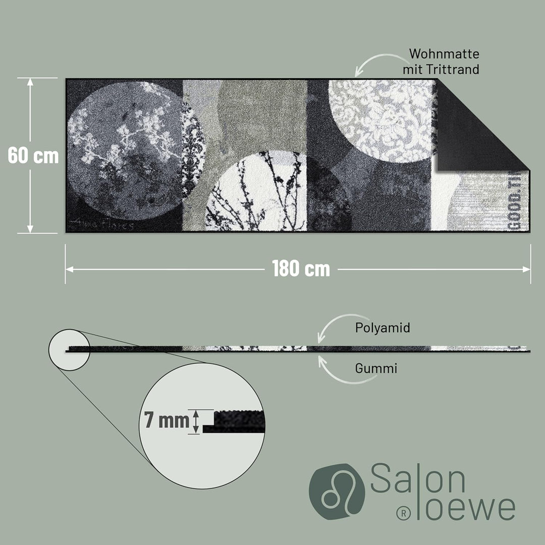 Salonloewe Teppich Natural Living 60x180cm H 60 cm | B 180 cm | L 0,7 cm, H 60 cm | B 180 cm | L 0,7