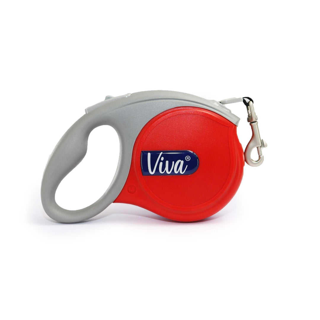 Ancol Small Bite Hundeleine, einziehbar, bequem, stilvoll, Rot, Trainingszubehör, 5 m, Grösse M rot