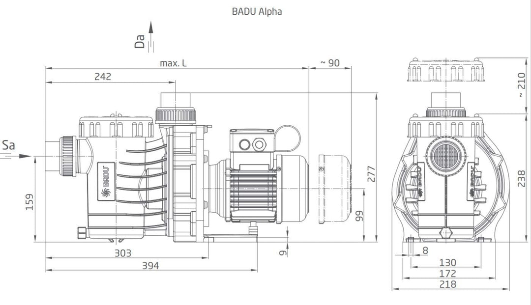 BADU Speck Filterpumpe Alpha 12
