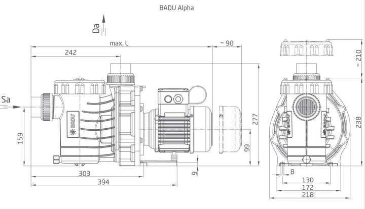 BADU Speck Filterpumpe Alpha 12