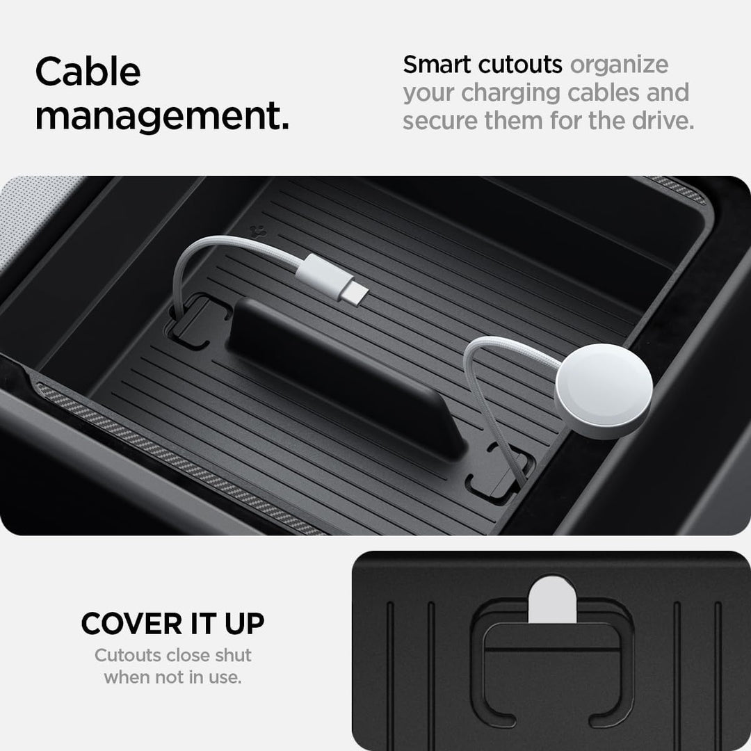 Spigen Tesla Model Y Juniper 2025 2026 Model 3 Highland 2024 2025 Armlehnen Konsole Organizer Entwor