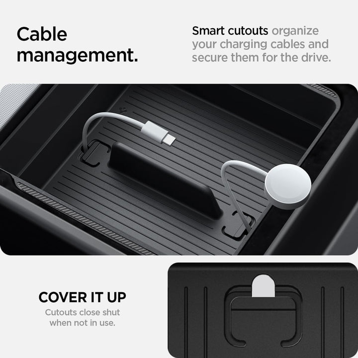 Spigen Tesla Model Y Juniper 2025 2026 Model 3 Highland 2024 2025 Armlehnen Konsole Organizer Entwor