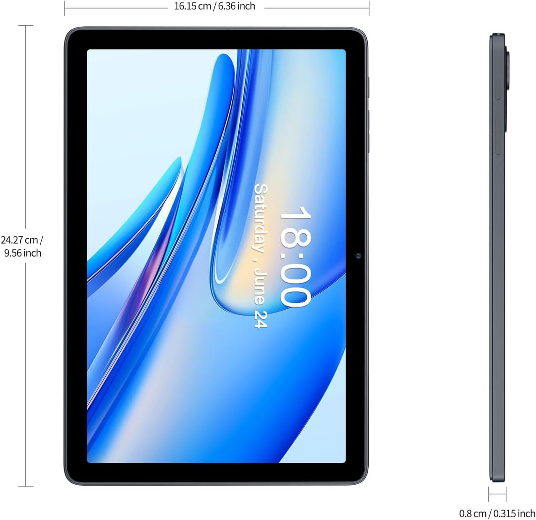 PRITOM 10 Zoll Tablet, 6-in-1 Tablets, 24 GB, 128 GB ROM, Android 15, 1024GB Expand,Qcta core, WiFi