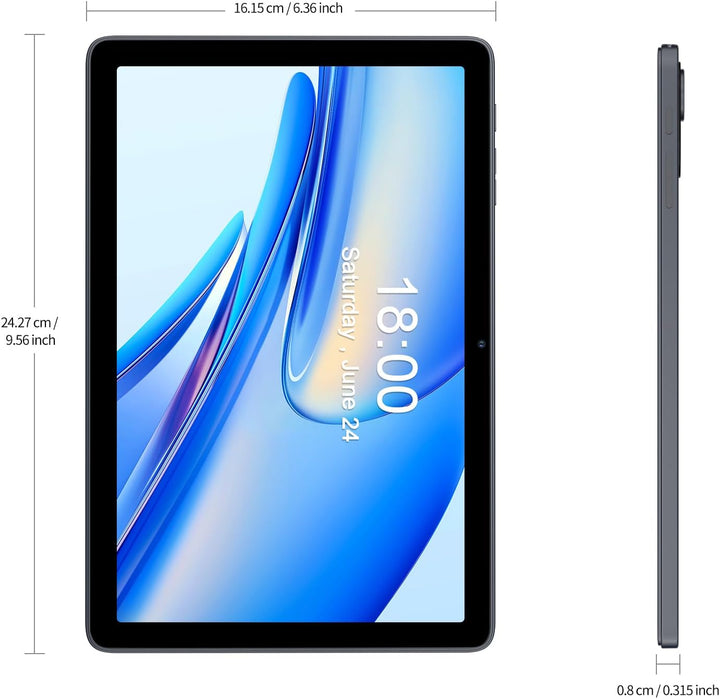 PRITOM 10 Zoll Tablet, 6-in-1 Tablets, 24 GB, 128 GB ROM, Android 15, 1024GB Expand,Qcta core, WiFi