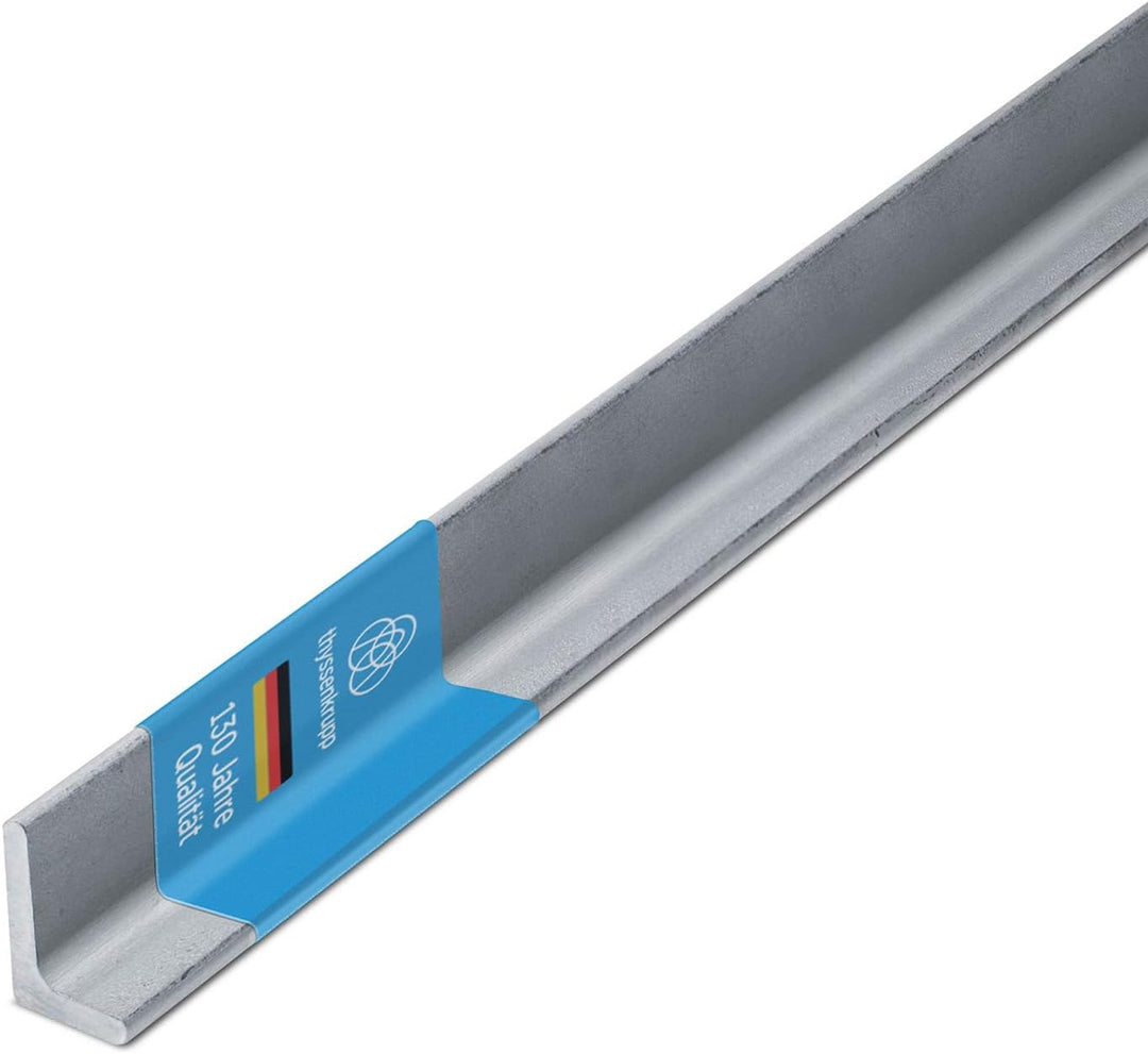 thyssenkrupp Edelstahlwinkel 40 x 20 x 3 mm in 1500 mm Länge | Winkelprofil Edelstahl V2A Winkelstah