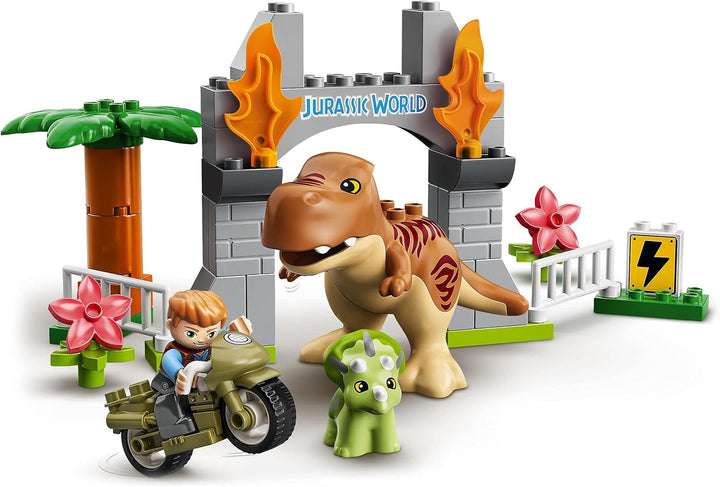 LEGO 10939 DUPLO Jurassic World Ausbruch des T. rex und Triceratops Single, Single