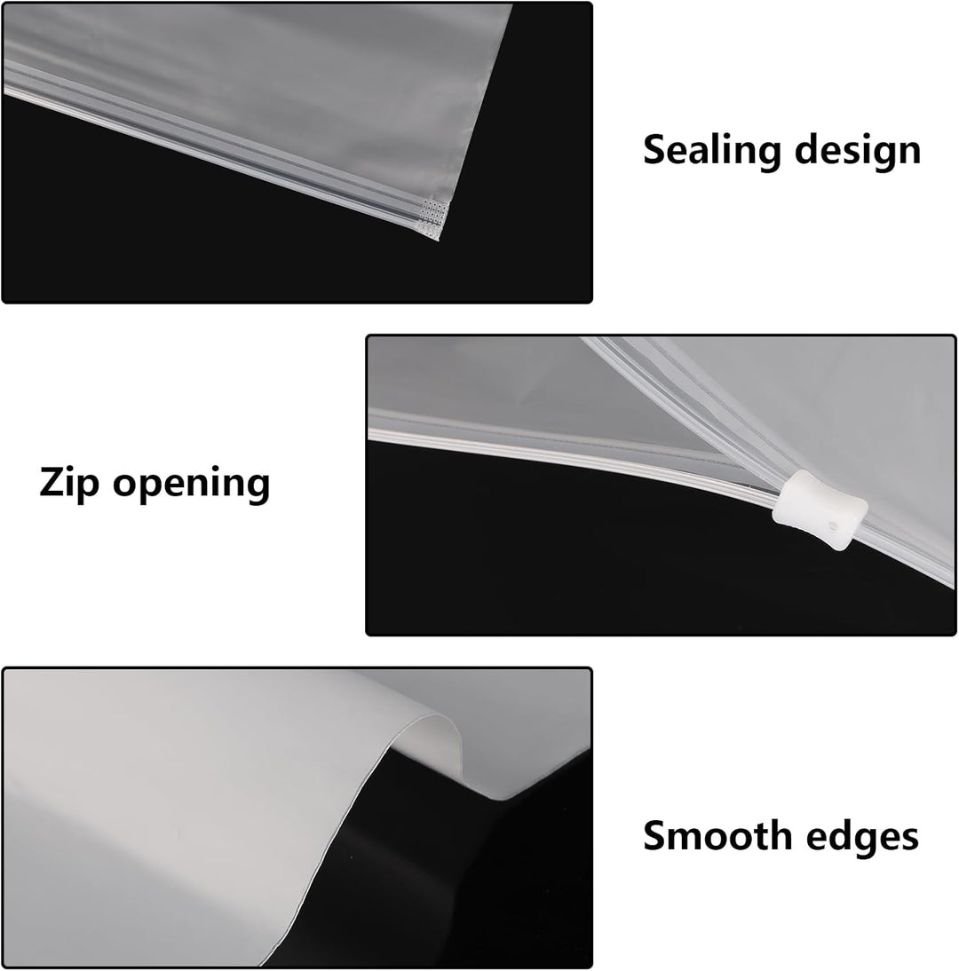 30 Stücke Zip Beutel Grosse, 500x600mm, folienstark 70 µm, Grosse Gleitverschlussbeutel, Wasserdicht