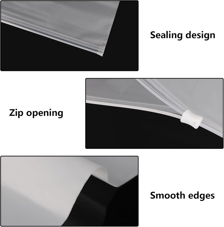 30 Stücke Zip Beutel Grosse, 500x600mm, folienstark 70 µm, Grosse Gleitverschlussbeutel, Wasserdicht