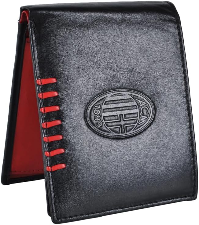 Ac Milan Unisex 143226 Reisezubehör-Brieftasche, Schwarz
