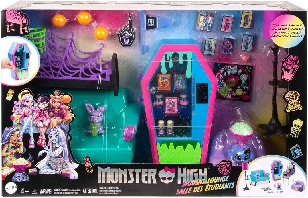 Monster High Studenten-Lounge-Spielset - Möbel und Zubehörteile für schaurig schöne Geschichten, ink