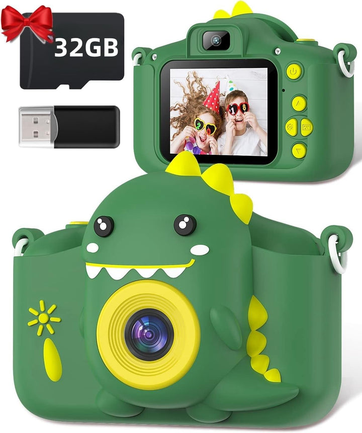 Kinderkamera, Gofunly Kinder Kamera 1080P 2,0-Zoll-Bildschirm Fotoapparat Kinder mit 32GB SD-Karte S