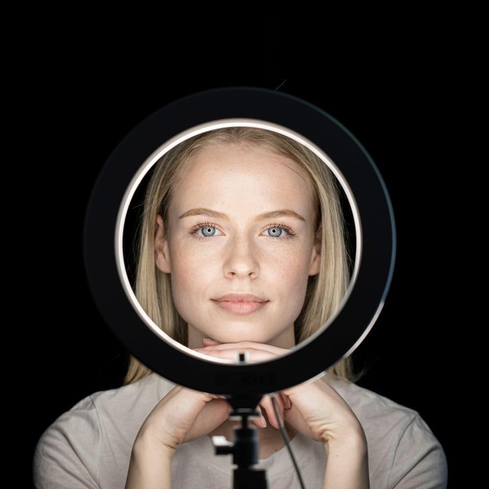 Kodak LED Ringlicht mit Stativ für Smartphones &amp; kleine DSLR- und Actioncams (25cm Durchmesser; Vers
