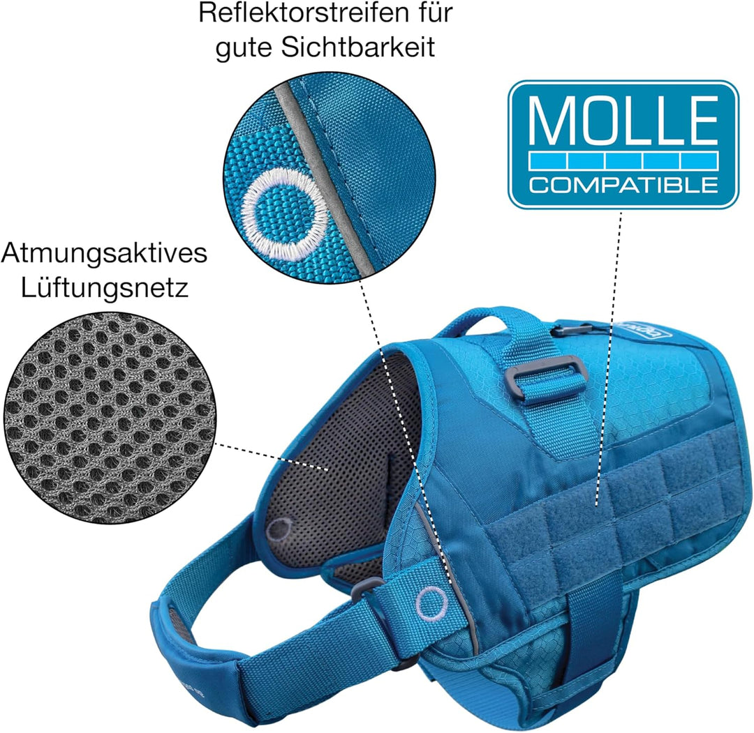Kurgo RSG Townie Hundegeschirr, Einfaches Anlegen und Abnehmen, Einstellbare Brust- und Bauchgurte,