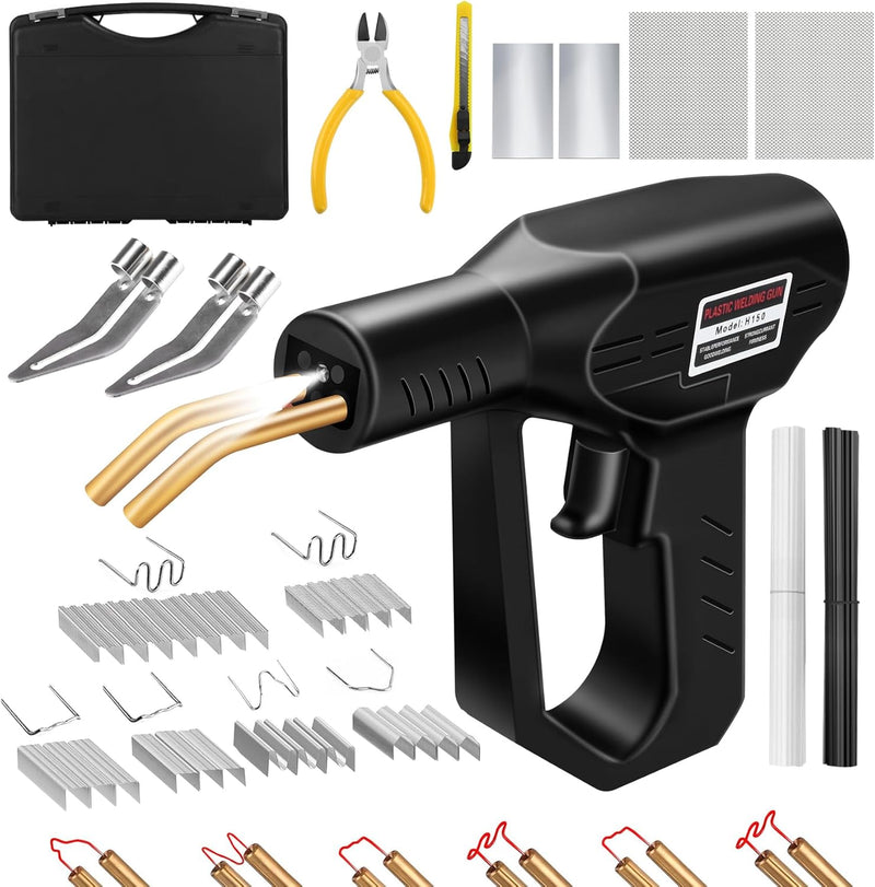 Kunststoff Schweissgerät - 150W Plastikschweissgerät Kunststoff Reparaturset 821PCS, Kunstoffschweis
