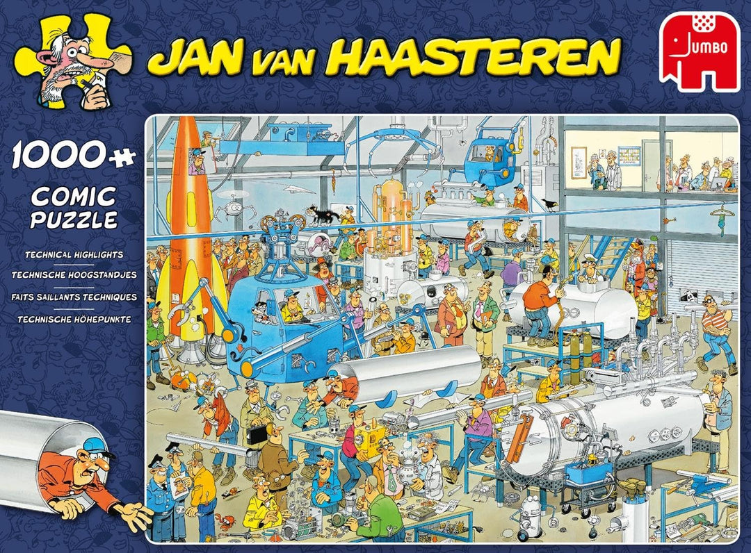 Jumbo 19050 Puzzle Jan Van Haasteren-Technische Höhepunkte, 1000 Teile