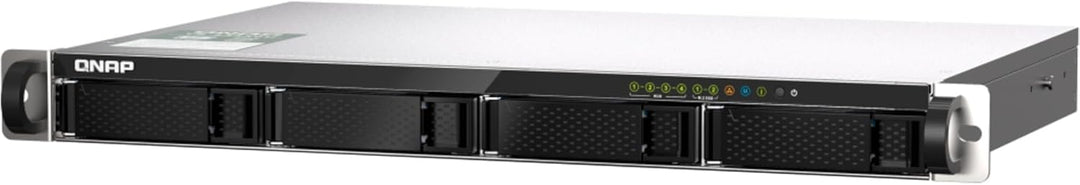 QNAP 4-Bay 1U Short-Depth 12" NAS. Marvell Octeon TX2 CN9130 / CN9131 64-bit Quad-core 2.2 GHz. 4GB