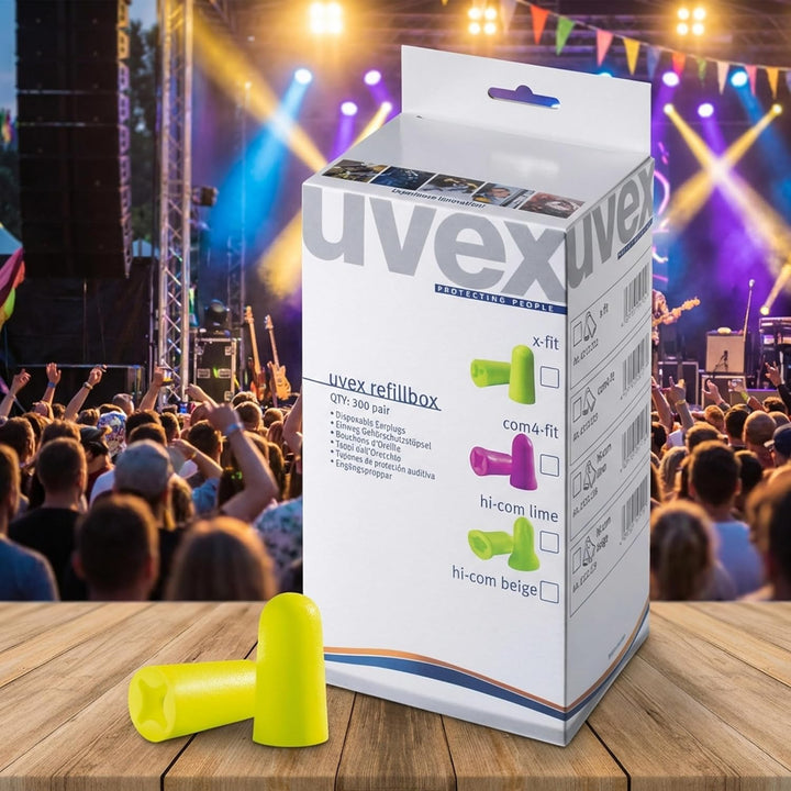 Gehörschutzstöpsel Uvex x-fit ohne Kordel 300 Paar Nachfüllpackung, Nachfüllpackung
