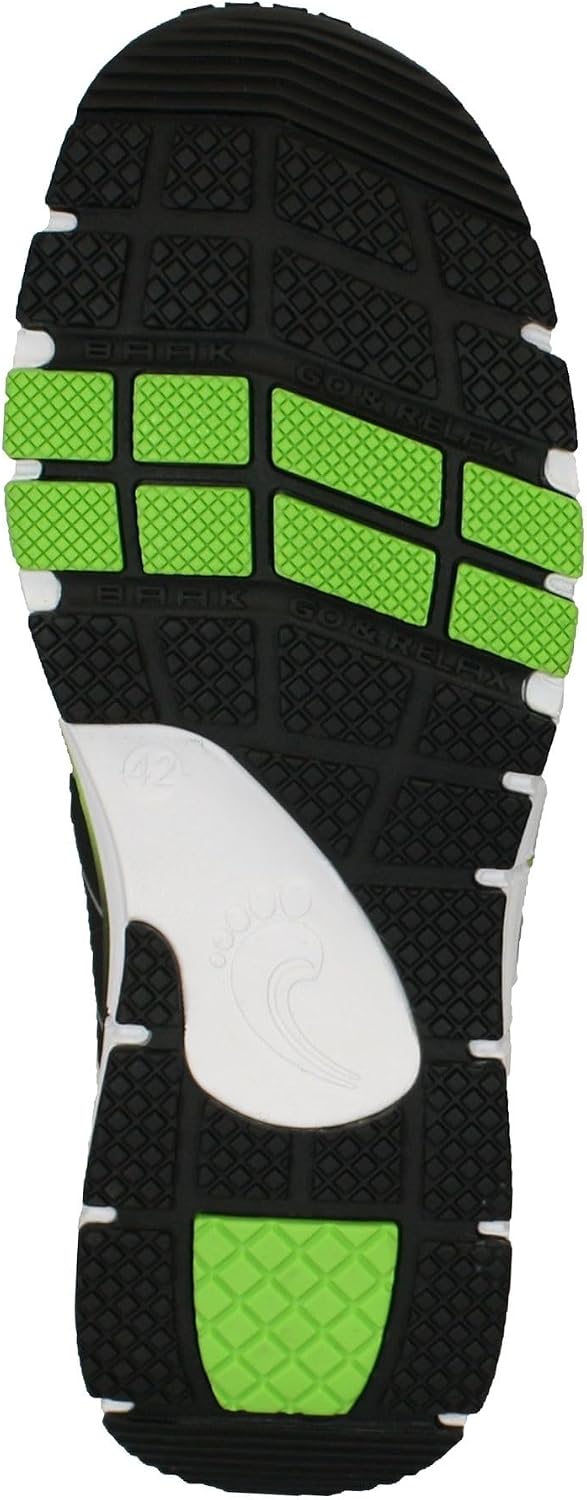 BAAK Sicherheitshalbschuhe S1P "Reeny" Go and Relax, 1 Stück, 44, schwarz/grün, 71522 44 EU, 44 EU