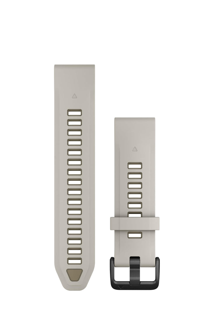 Garmin QuickFit, Silikonband, 20 mm, Schwarz/Kieselgrau Nebelgrau/dunkles Sndstn 20mm, Nebelgrau/dun
