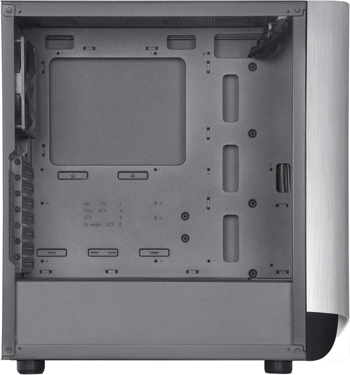 SilverStone Technology SST-SEA1SB-G - SETA A1 Mid-Tower ATX Computer Gehäuse, Seitenteil aus gehärte