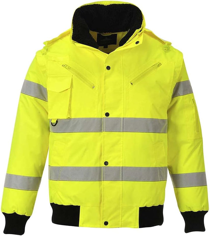 Portwest 3-in-1 Warnschutz-Pilotjacke, Grösse: S, Farbe: Gelb, C467YERS S lemontree, S lemontree