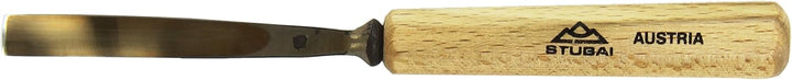 STUBAI Stemmeisen Stechbeitel Serie 52 - Form 14 | Gebogenes Hohleisen 10 mm, mit Holzgriff, zum Vor