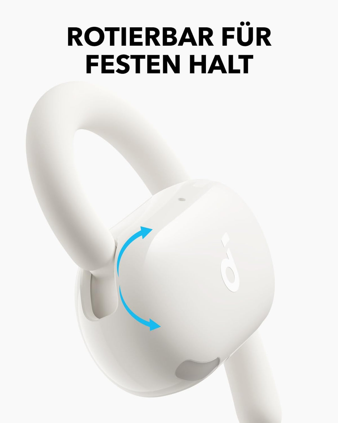 soundcore V20i von Anker Open-Ear Kopfhörer, verstellbare Ohrhaken, komfortabel, fester Halt, starke
