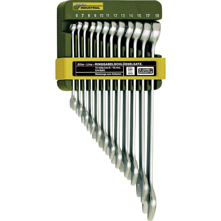 Proxxon 23820 Ring-Maulschlüsselsatz, 12-teilig, 6 - 19 mm