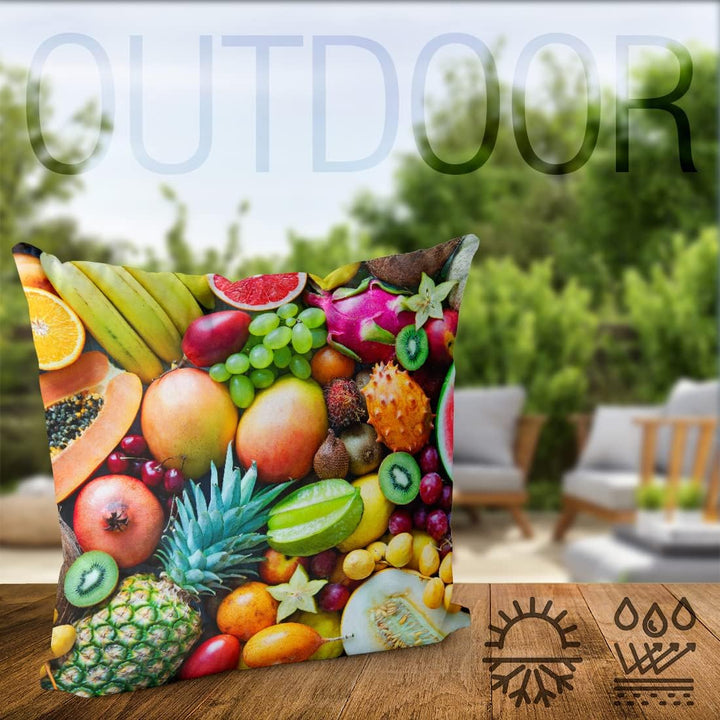 VOID Obst Sommerfrüchte Kissenbezug Kissenhülle Sofakissen Kissen Deko Outdoor-Kissen Dekokissen, Ki