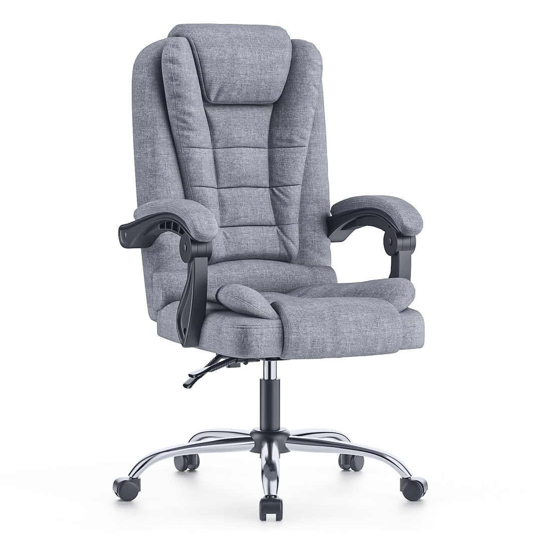 rattantree Chefsessel Bürostuhl, Schreibtischstuhl, Ergonomisch Computerstuhl mit Gepolsterter Armle