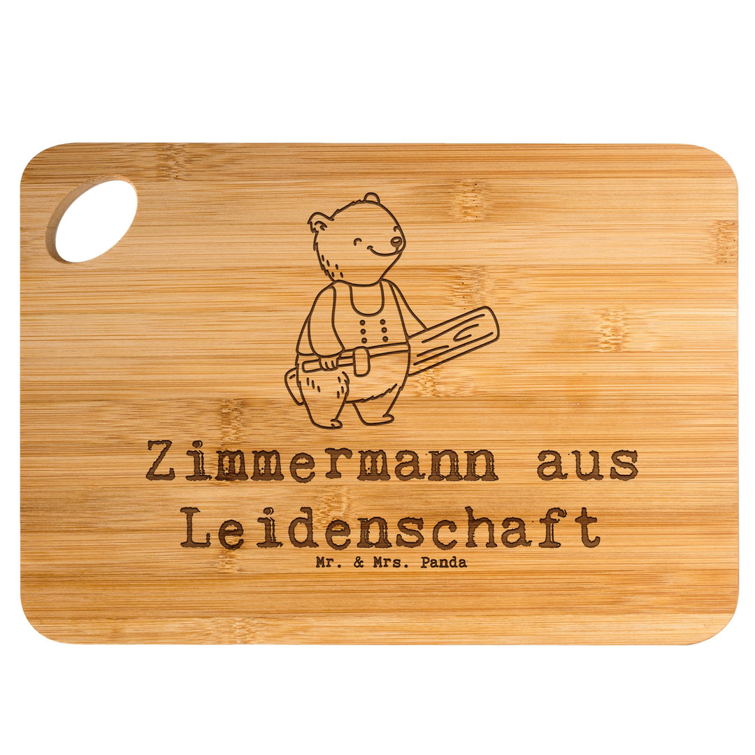 Mr. & Mrs. Panda Brett Zimmermann Leidenschaft - Geschenk, Frühstücksbrettchen, Schneidebrett, Frühs