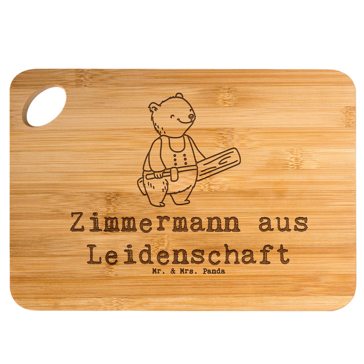 Mr. & Mrs. Panda Brett Zimmermann Leidenschaft - Geschenk, Frühstücksbrettchen, Schneidebrett, Frühs
