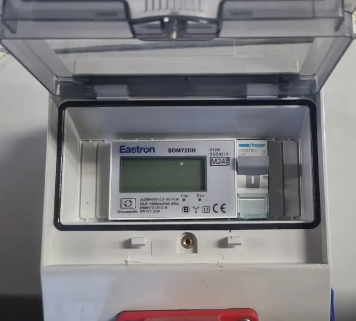 NAKA Stromzähler Drehstromzähler 32A MID Geeicht Mobiler Digital Zwischenstecker Box 400V / 32A CEE-