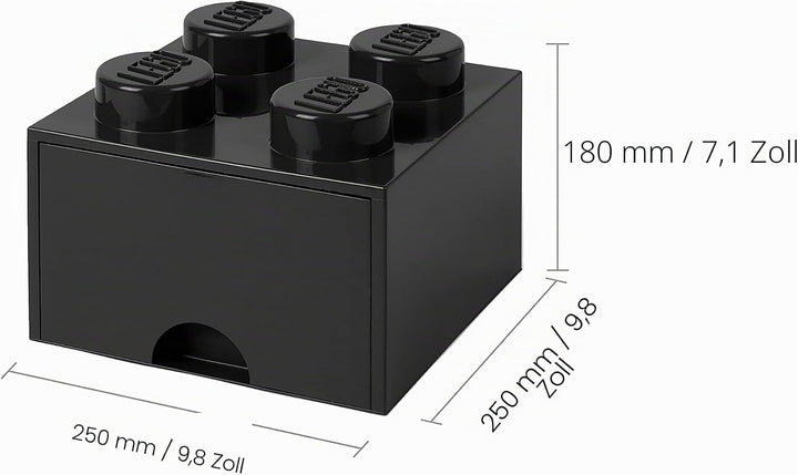 Room Copenhagen Schublade Brick Drawer 4", Schwarz, Schwarz