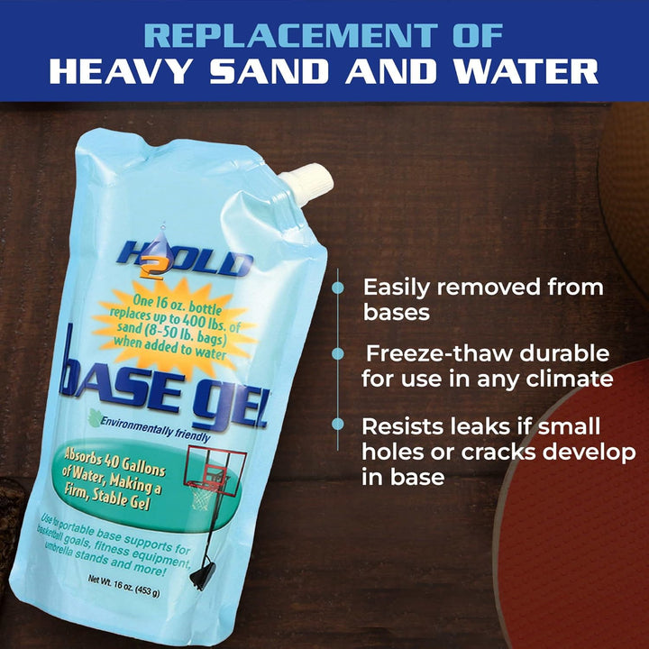 BaseGel Basketballtor, tragbar, Polymer, 473 ml 16-Ounce, 16-Ounce
