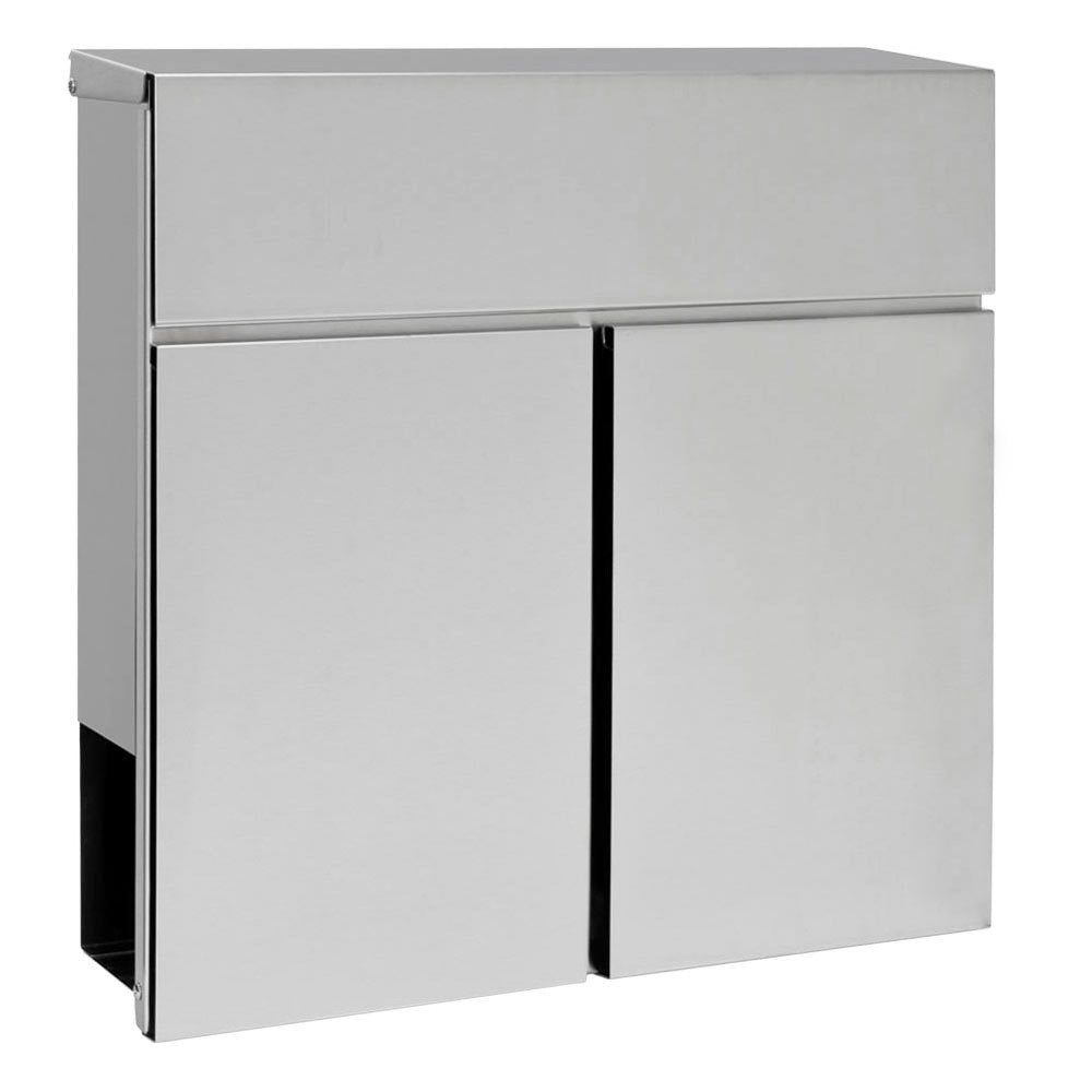 Modern Briefkasten Wandbriefkasten Postkasten Zeitungsfach Zeitungsrolle Edelstahl Stahl V2Aox, Farb
