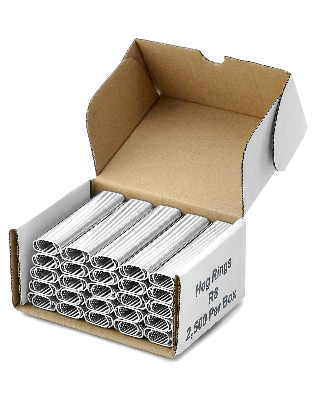 QWORK® 2500 Stück Hog Ringe für Tierzaunmatratzen, Auto kissen, Pet Käfige, 2500 Stück Hog Ringe