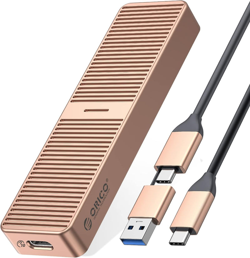 ORICO M.2 NVMe SSD Gehäuse Aluminium 10Gbps USB C USB 3.2 Gen 2 10Gbps, Externe NVMe USB Adapter für