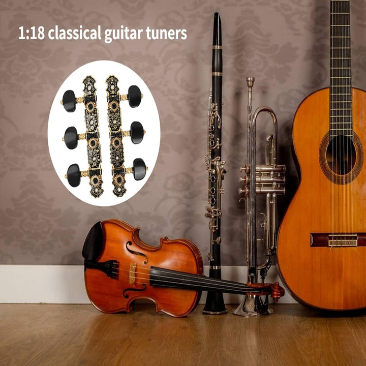 Stimmwirbel verschleissfest und langlebig 1:18 Mechaniken Stimmschlüssel Wirbel Mechaniken Ersatz fü