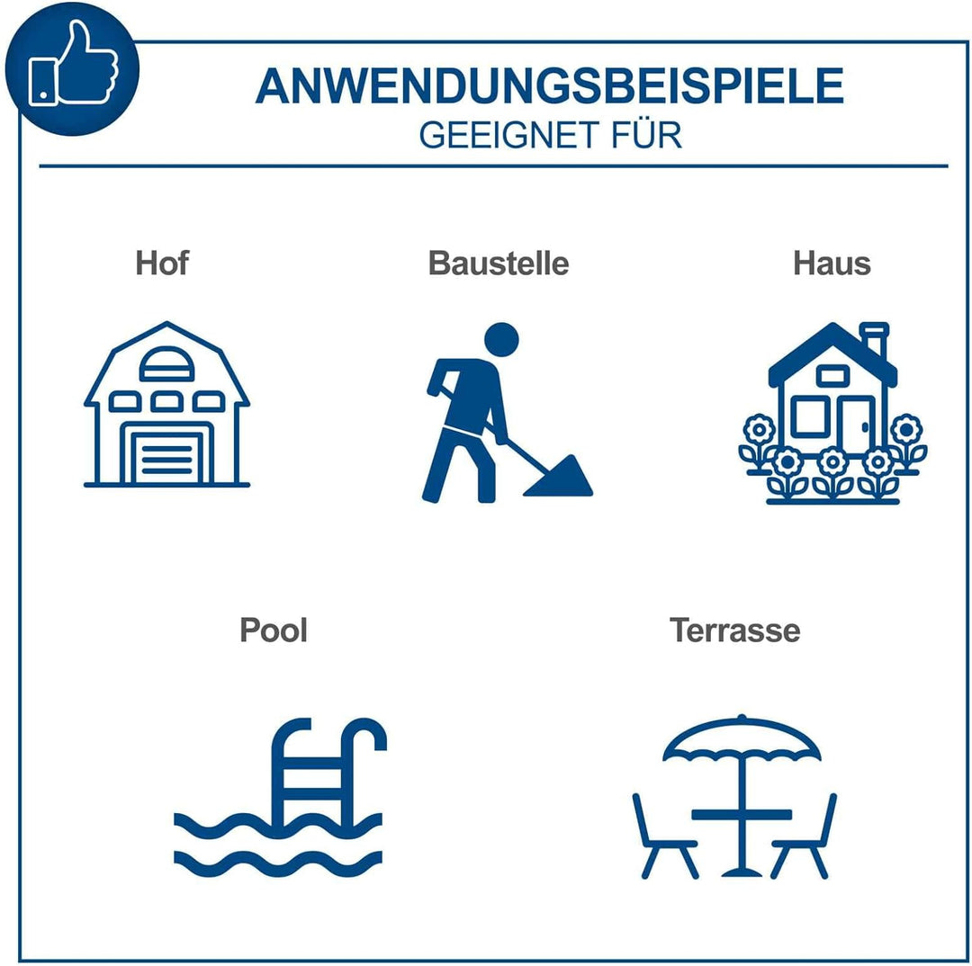 Scheppach Hochdruckreiniger HCE1600 inkl. 9-TLG. Zubehörset | 135bar Druck | 1600W Leistung | 5m Hoc