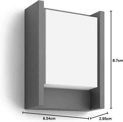 Philips myGarden Arbour LED Wandaussenleuchte, Aluminium