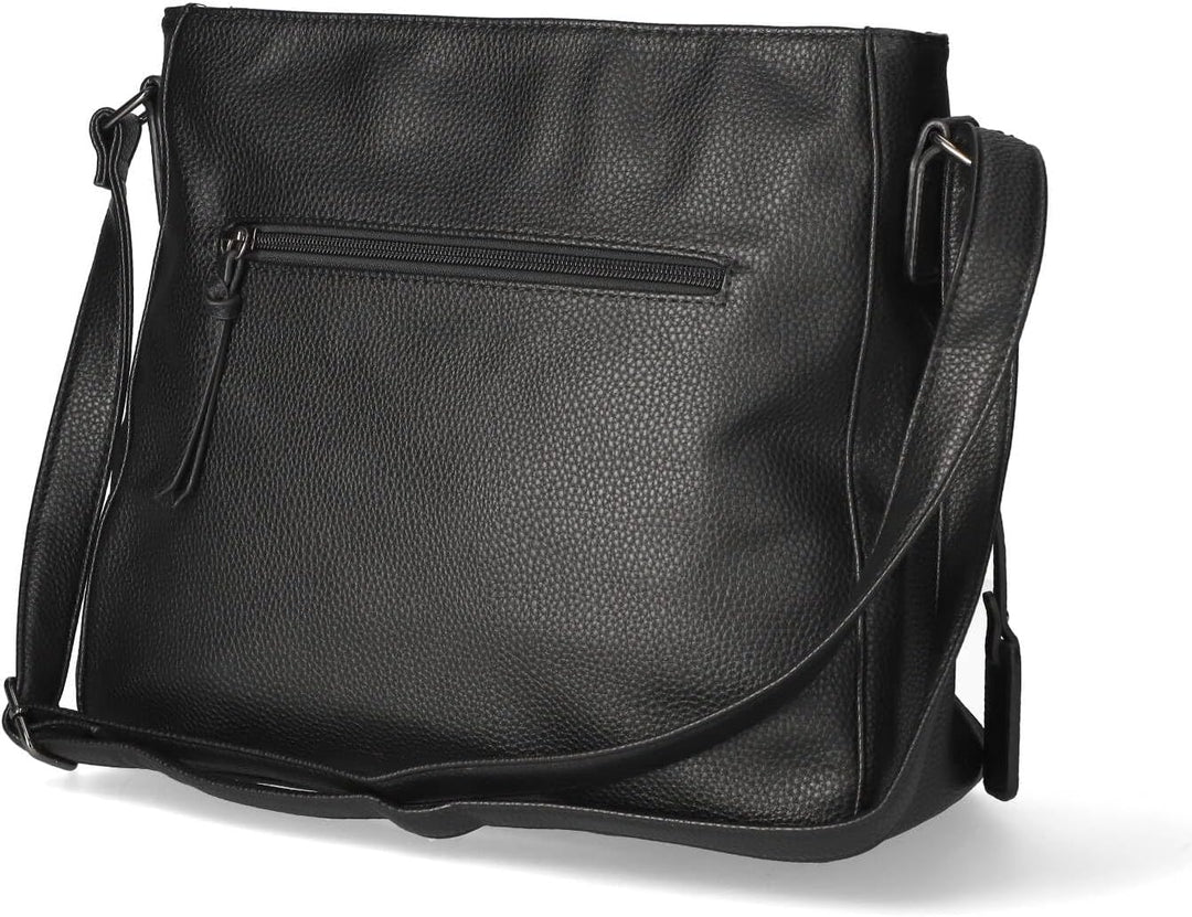 Rieker Damen H1481 Umhängetasche Schwarz, Schwarz