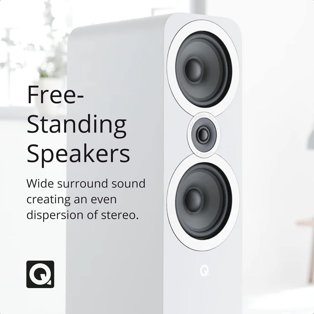 Q Acoustics 3050i Standlautsprecher QA3556 in Schwarz/Paar