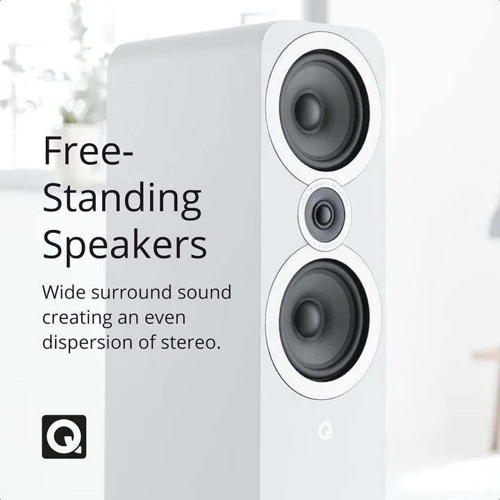 Q Acoustics 3050i Standlautsprecher QA3556 in Schwarz/Paar