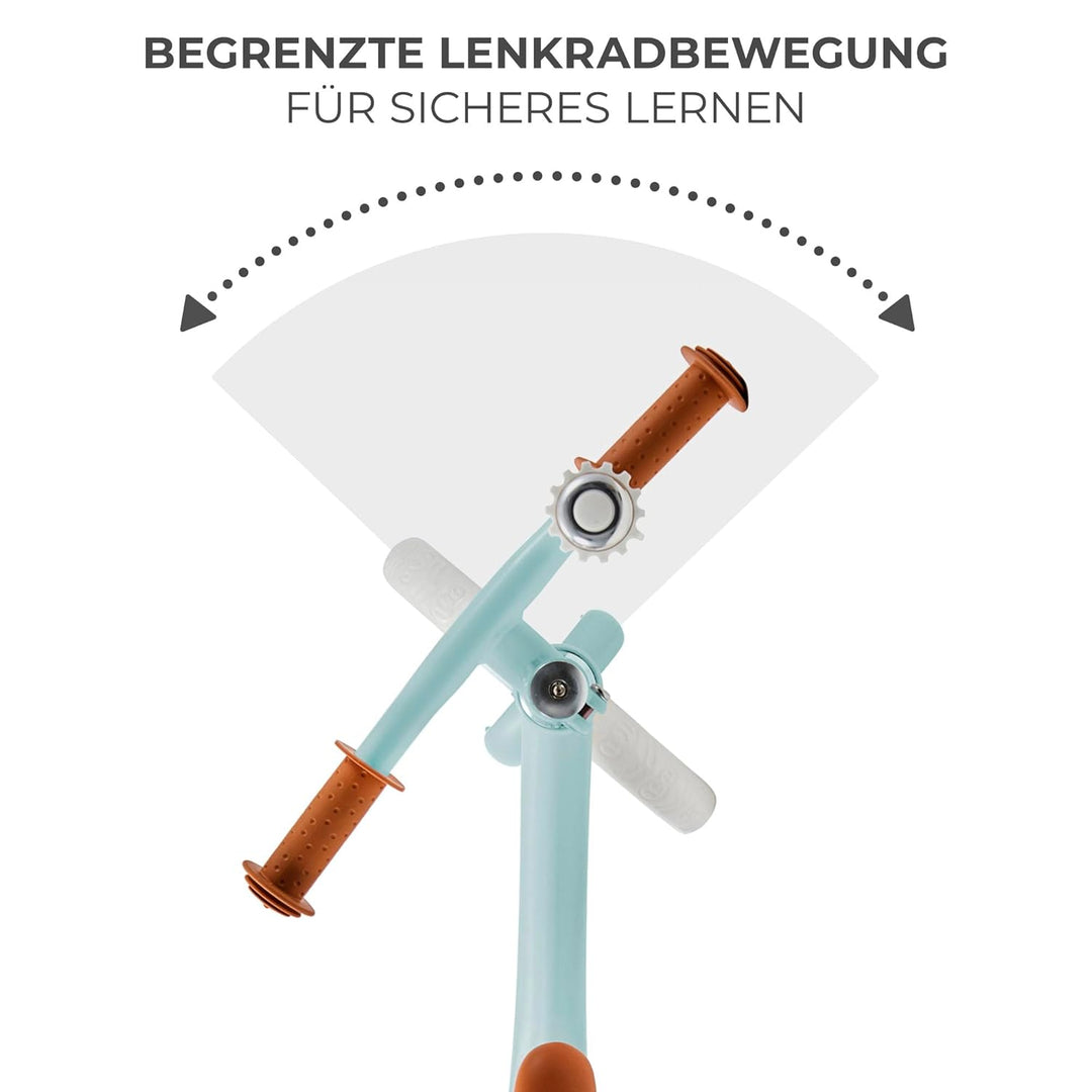 Kinderkraft Laufrad FLY PLUS 2, Lernlaufrad, Kinderlaufrad, Fahrrad mit Zubehör, Klingel, höhenverst